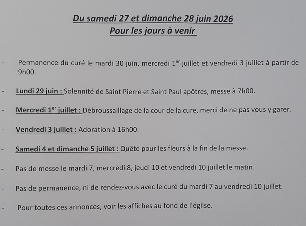 Bulletin.
